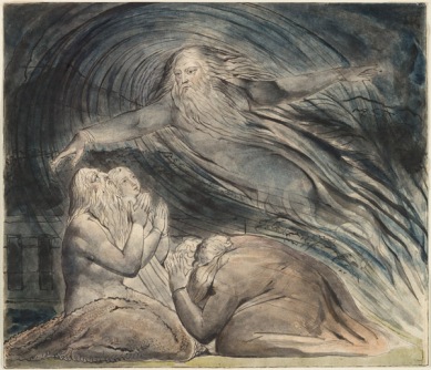 The Lord Answering job out of the Whirlwind by William Blake